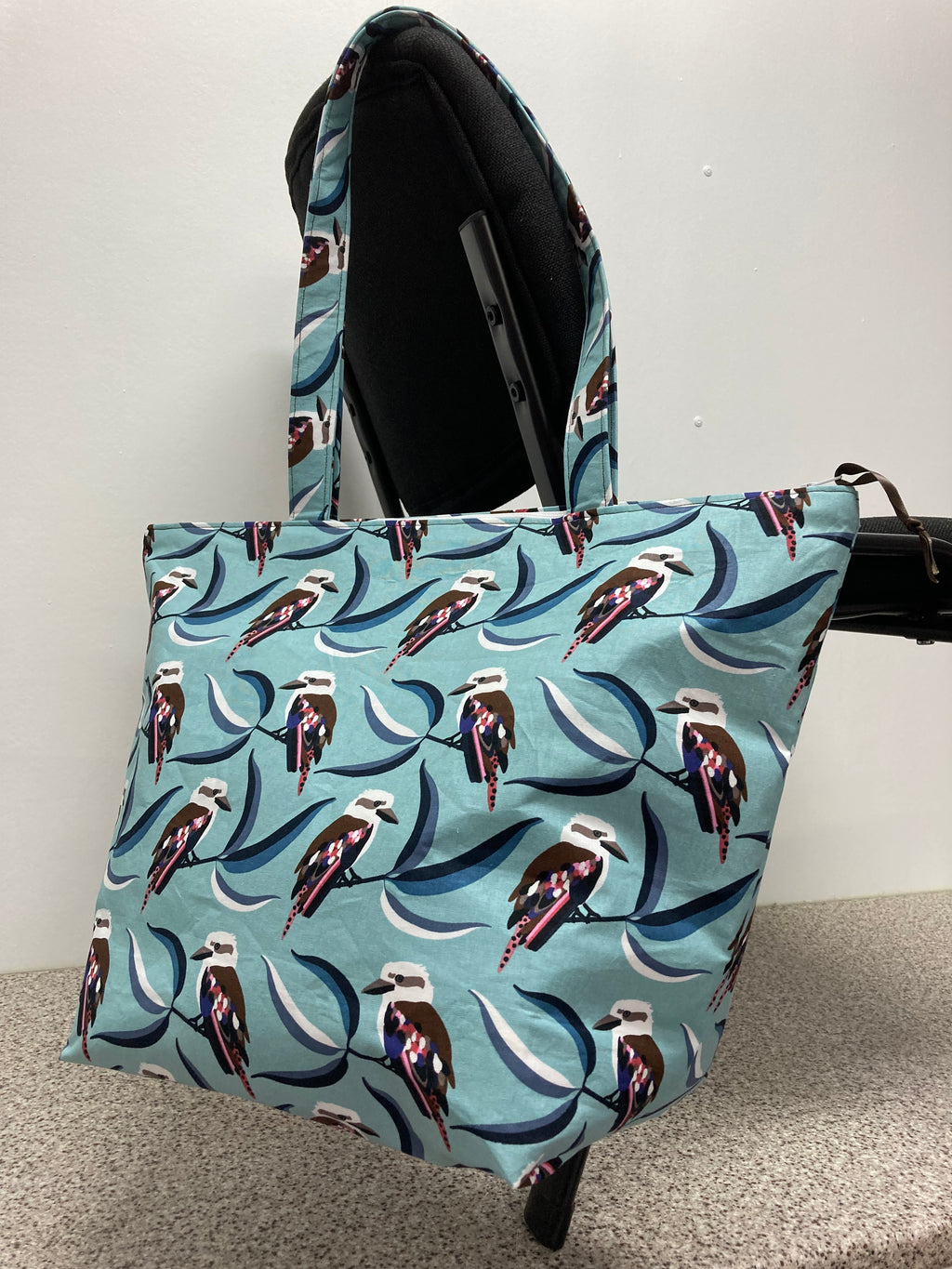 Large Tote Bag with Zip - Kookaburra