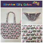 Large Tote Bag with Zip - Wombat