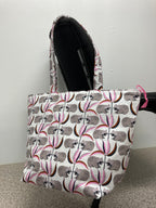 Large Tote Bag with Zip - Wombat