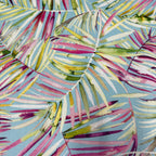 Large Tote Bag with Zip - Rainbow Ferns