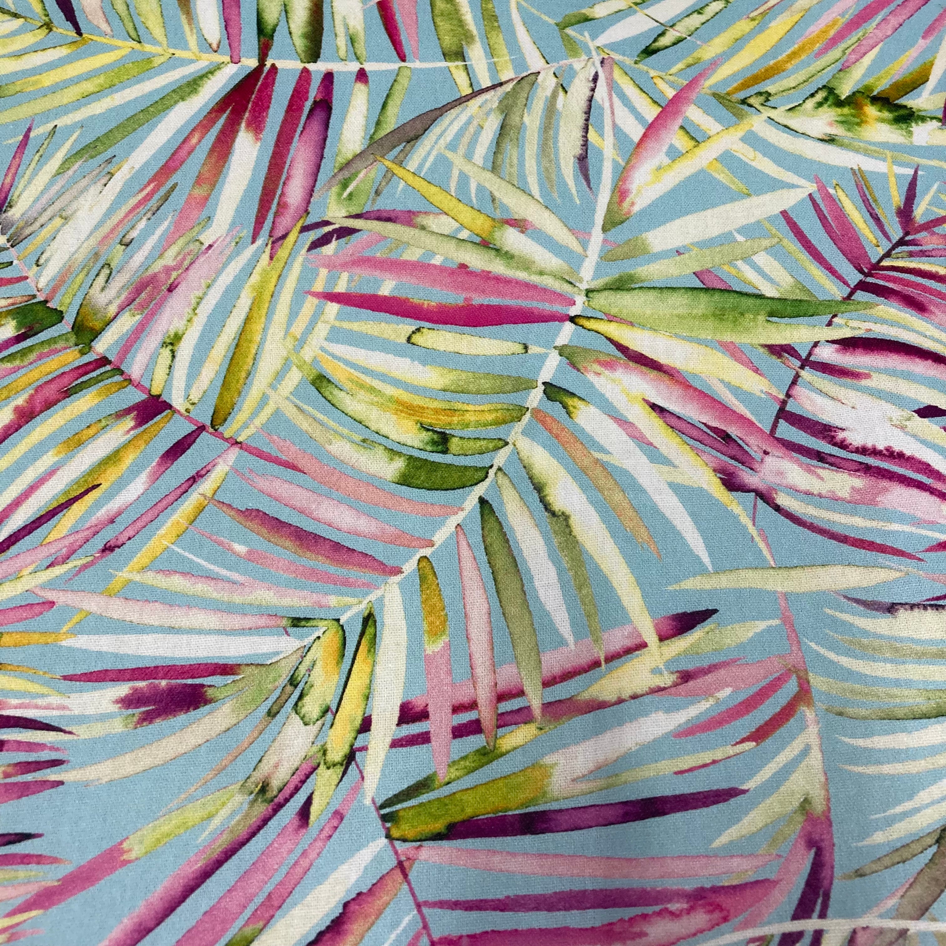 Large Tote Bag with Zip - Rainbow Ferns
