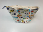 Large Tote Bag with Zip - Caravans