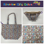 Large Tote Bag with Zip - Sew Vintage