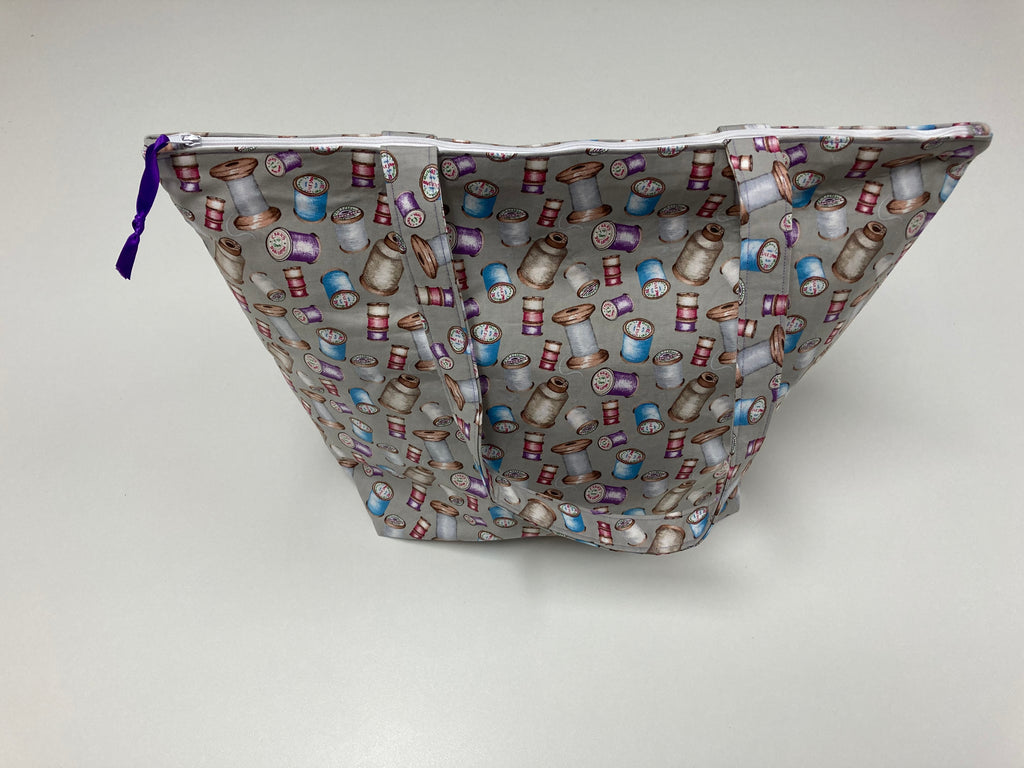 Large Tote Bag with Zip - Sew Vintage