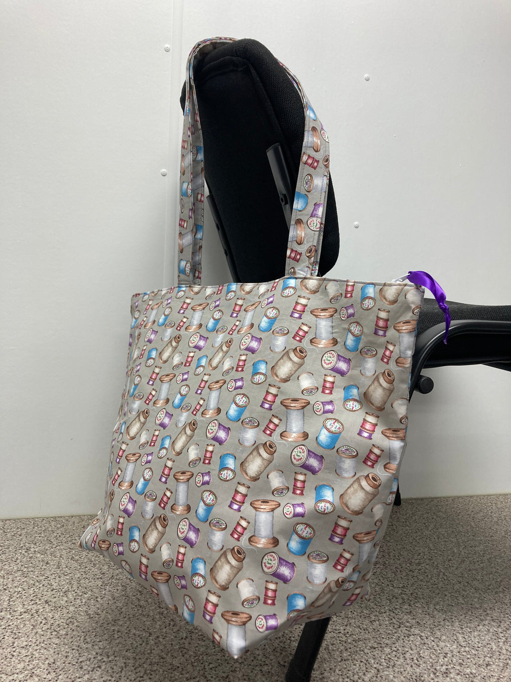 Large Tote Bag with Zip - Sew Vintage