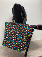 Large Tote Bag with Zip - Little Yarn Balls