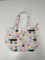 Large Tote Bag with Zip - Words to Knit By