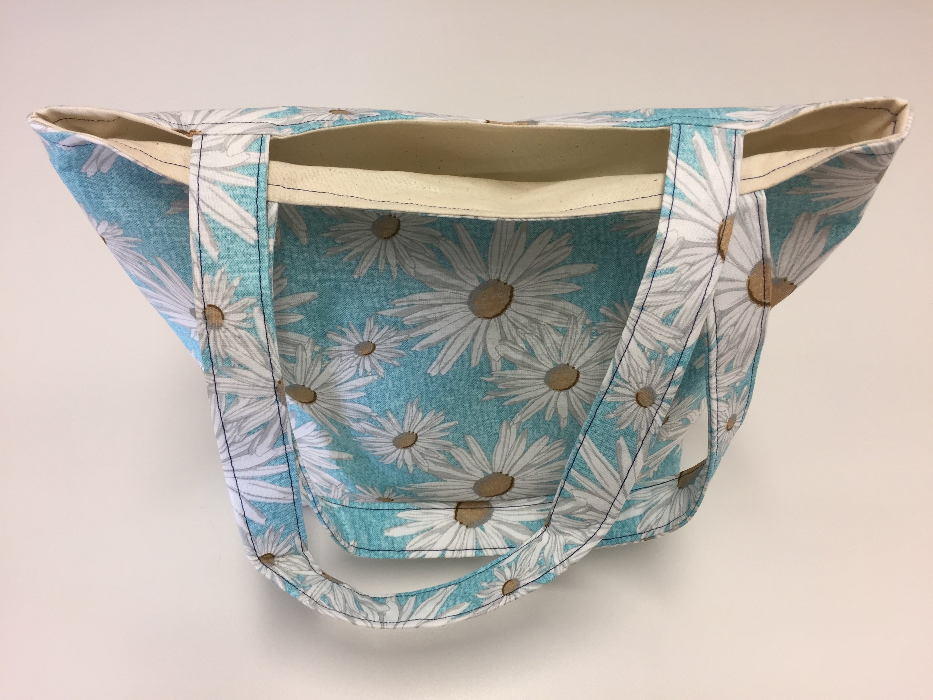 Medium Tote Bag - Daisy Blue