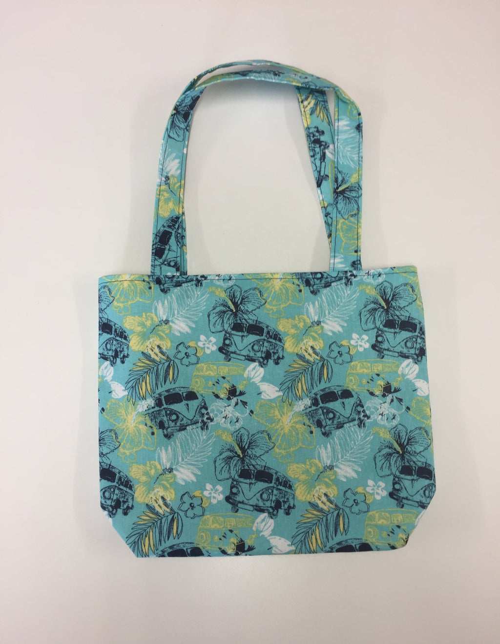 Medium Tote Bag - Hibiscus Combi Blue