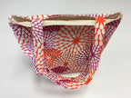 Medium Tote Bag - Crimson Orange Pattern