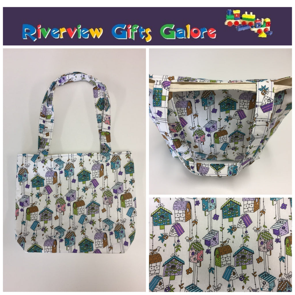 Medium Tote Bag - Bird Houses