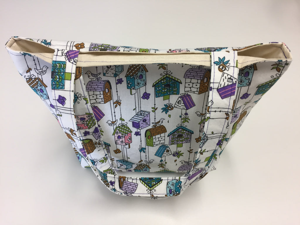 Medium Tote Bag - Bird Houses