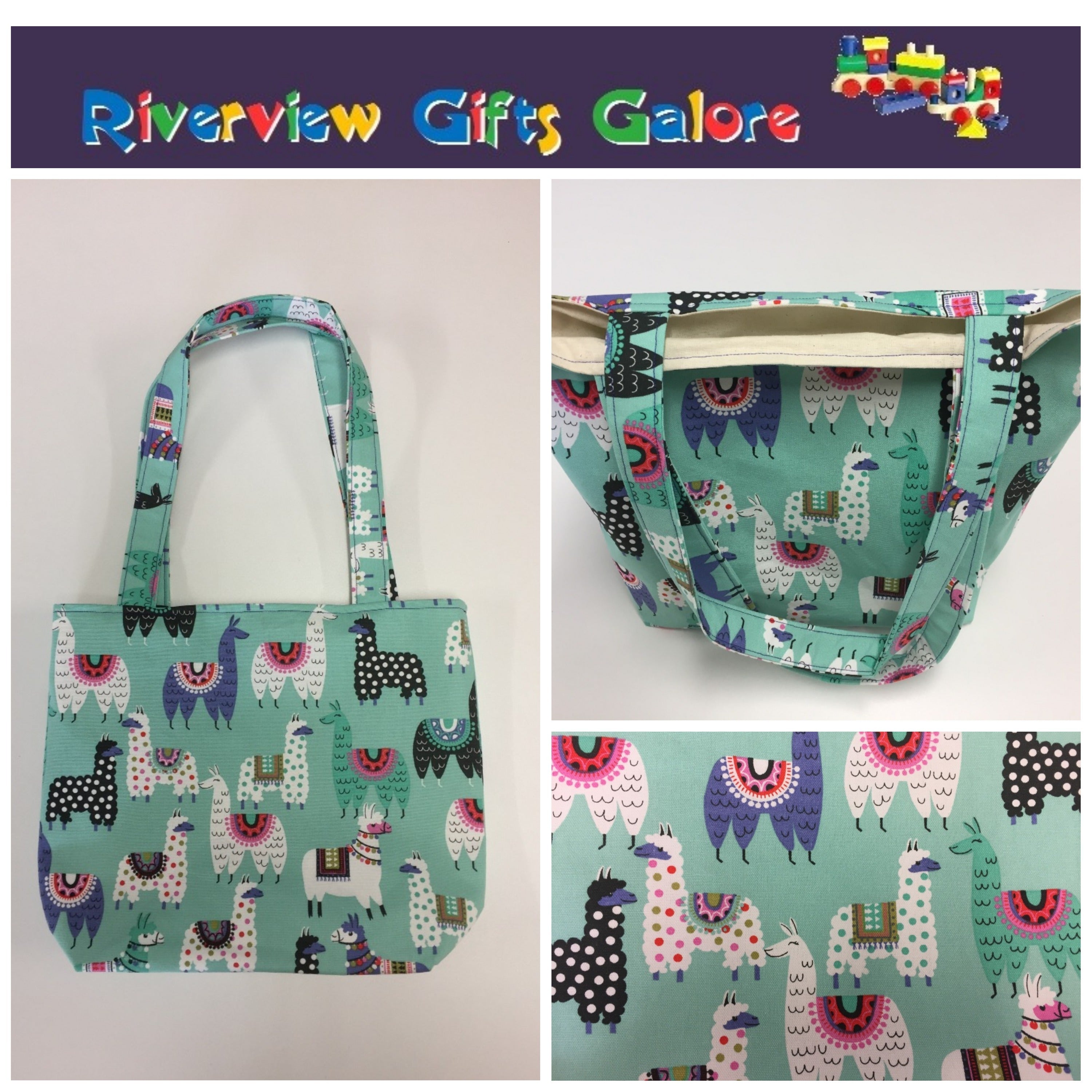 Medium Tote Bag - Llamas