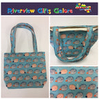 Medium Tote Bag - Echidnas Blue