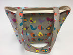 Medium Tote Bag - Birds Taupe