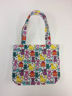 Medium Tote Bag - Multi Coloured Cats