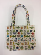 Medium Tote Bag - Dinosaur Cream