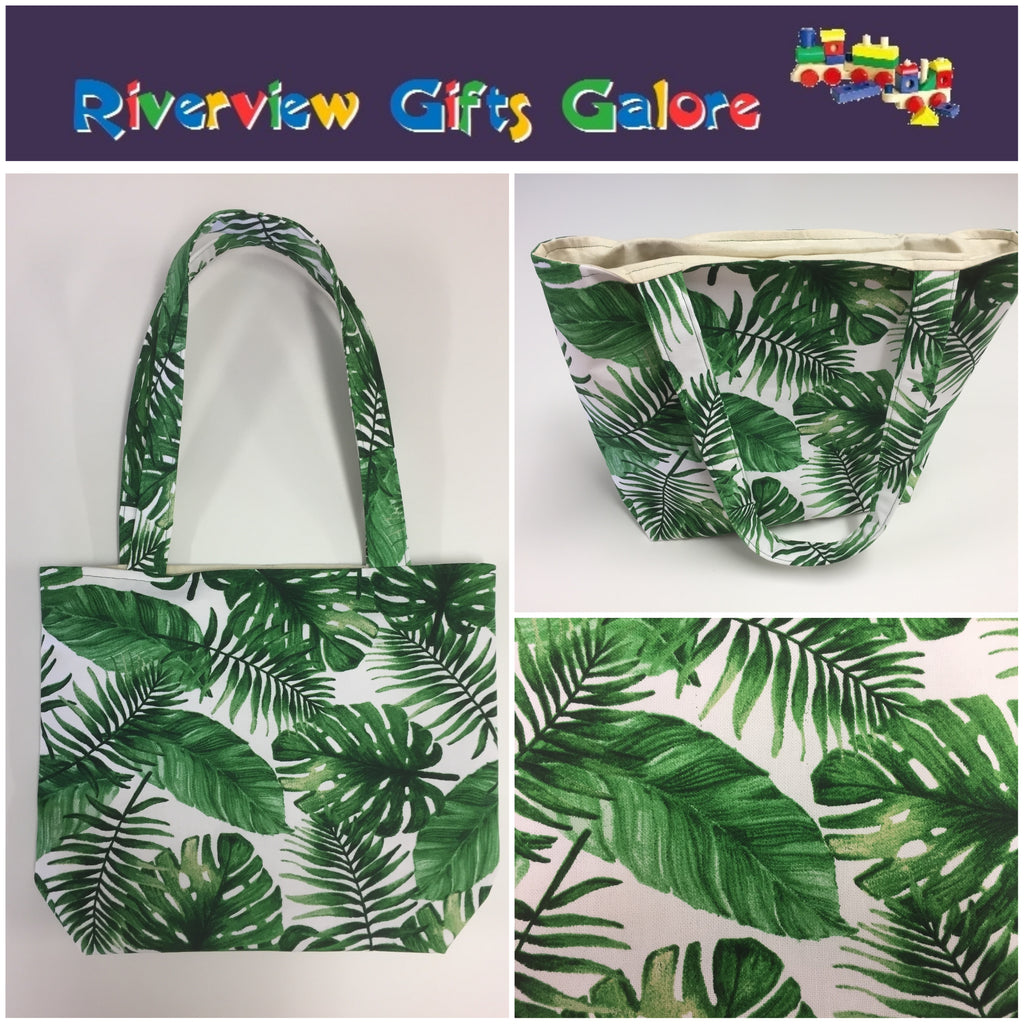 Medium Tote Bag - Forest Leaf