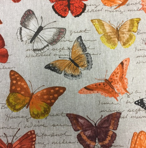Medium Tote Bag - Orange Butterfly