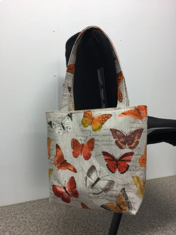 Medium Tote Bag - Orange Butterfly