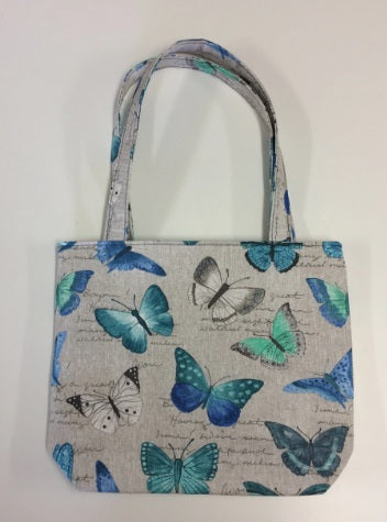 Medium Tote Bag - Blue Butterfly