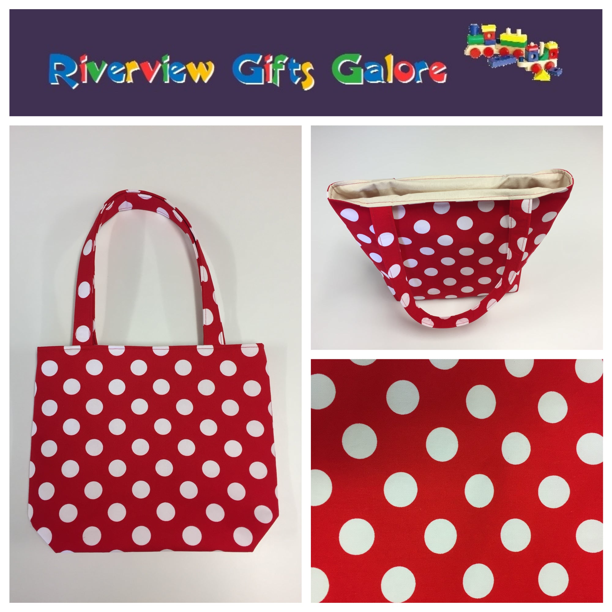 Medium Tote Bag - Red Spot