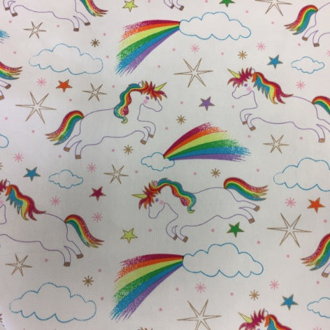 Medium Tote Bag - Unicorns & Rainbows