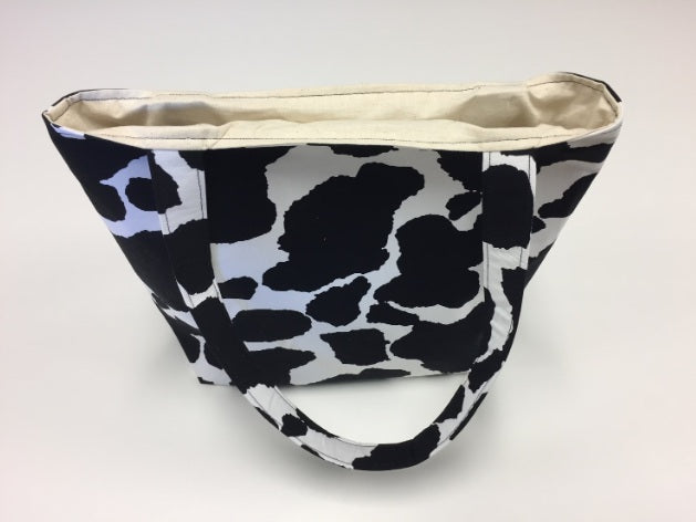 Medium Tote Bag - Cow Print