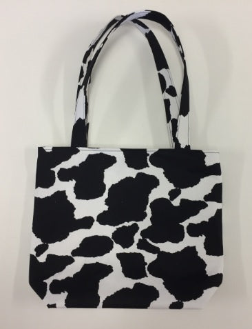 Medium Tote Bag - Cow Print