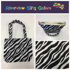 Medium Tote Bag - Zebra Print