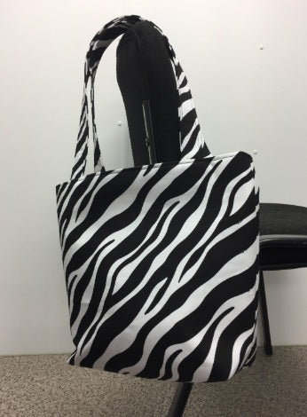 Medium Tote Bag - Zebra Print
