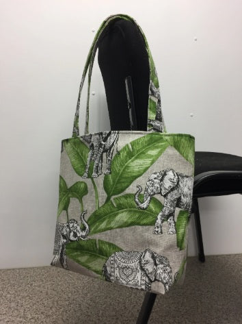 Medium Tote Bag - Elephants
