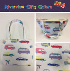 Medium Tote Bag - Caravans