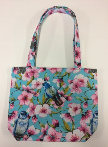 Medium Tote Bag - Blue Birds