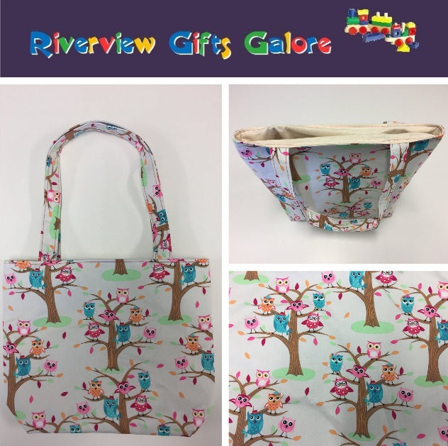 Medium Tote Bag - Owls