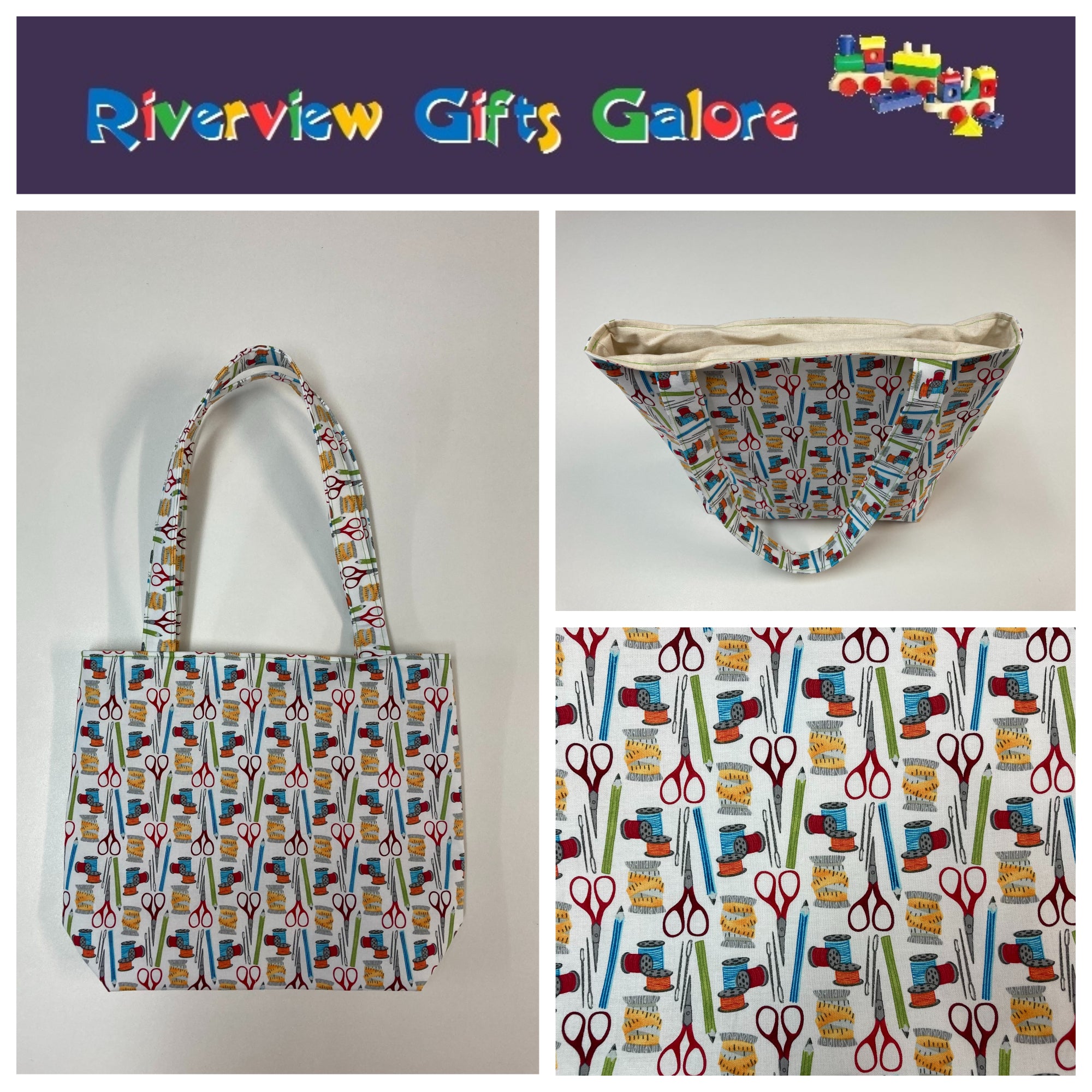 Medium Tote Bag - Sewing