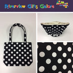 Medium Tote Bag - Black Spot
