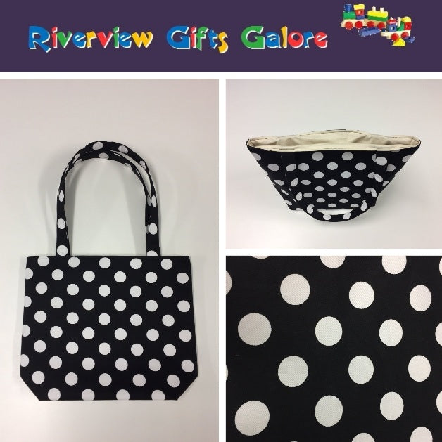 Medium Tote Bag - Black Spot