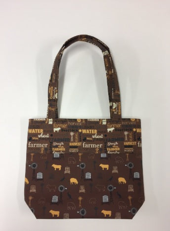 Medium Tote Bag - Farmers Fighting Spirit - Words & Animals