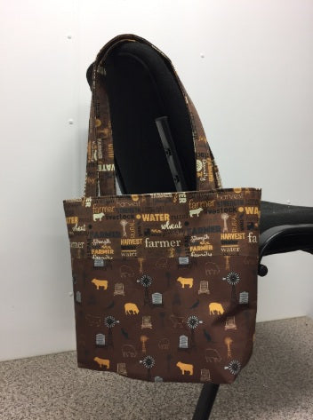 Medium Tote Bag - Farmers Fighting Spirit - Words & Animals