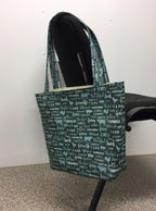 Medium Tote Bag - Farm Sweet Farm - Teal