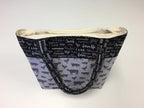 Medium Tote Bag - Farm Sweet Farm - Charcoal and Animals