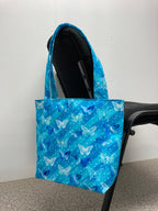 Medium Tote Bag - Blue Butterflies