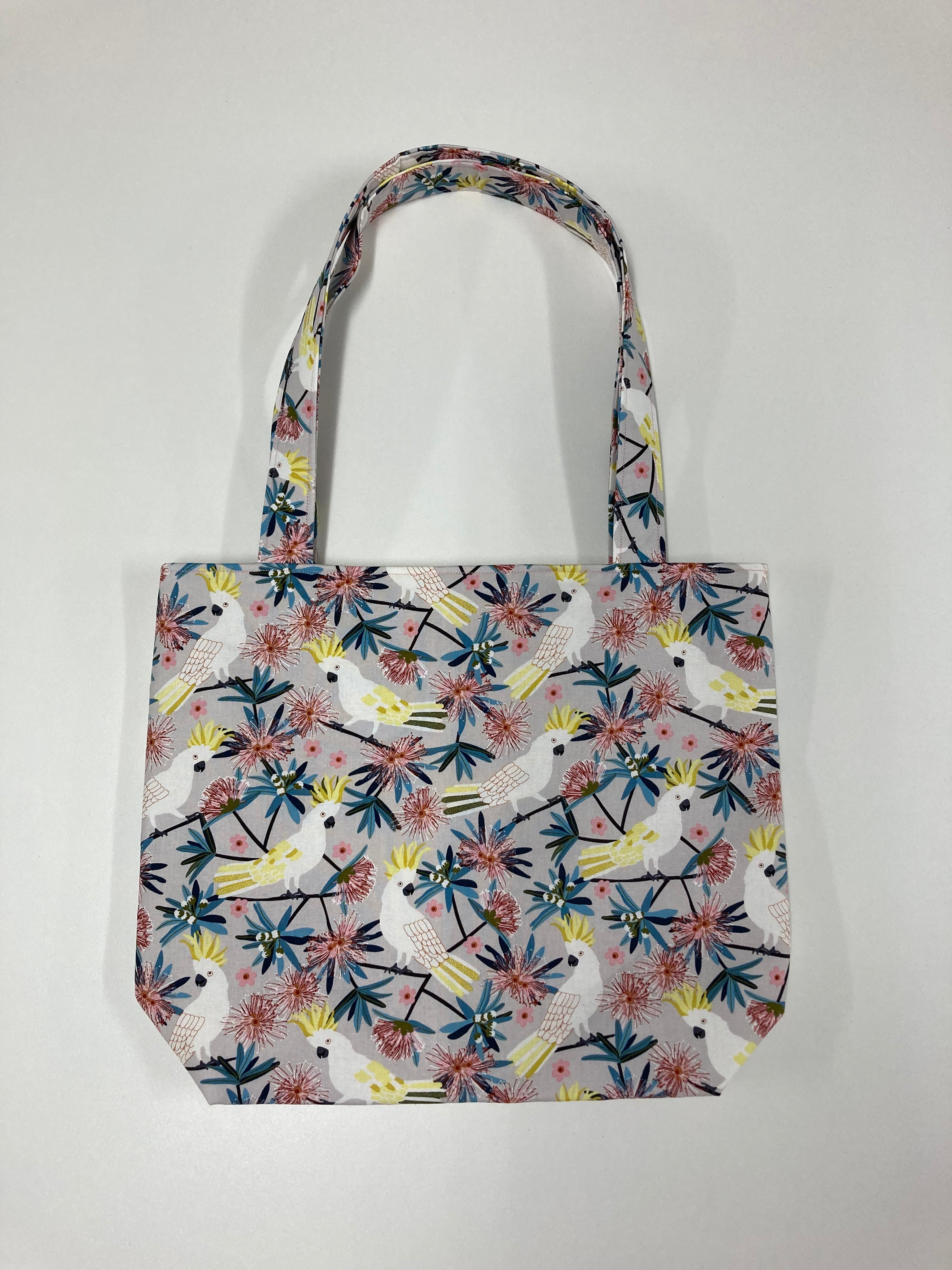 Medium Tote Bag - White Cockatoo