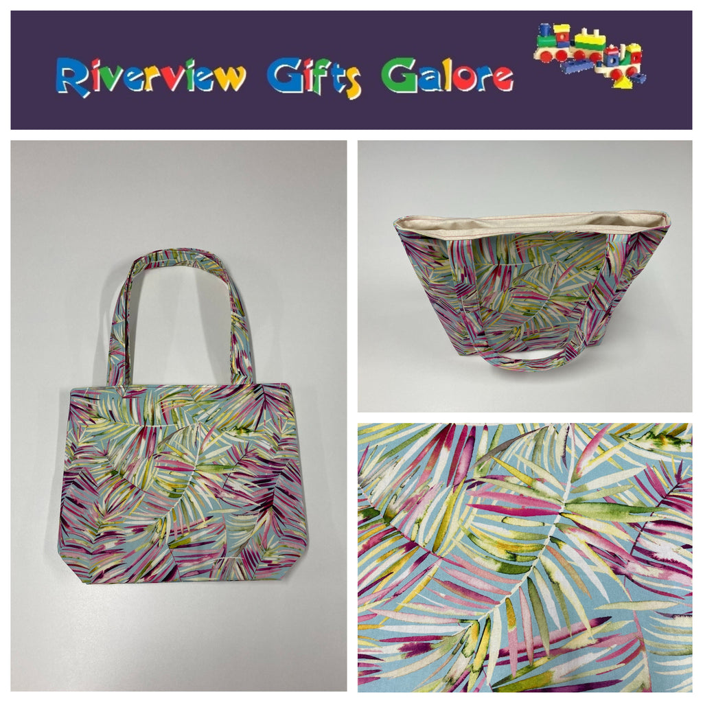 Medium Tote Bag - Rainbow Ferns