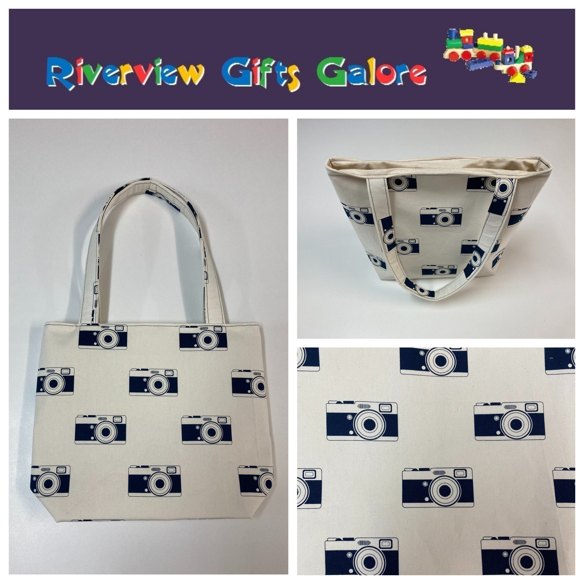Medium Tote Bag - Cameras