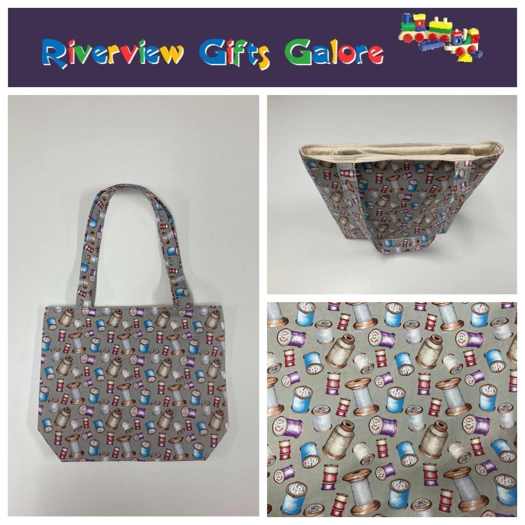 Medium Tote Bag - Sew Vintage