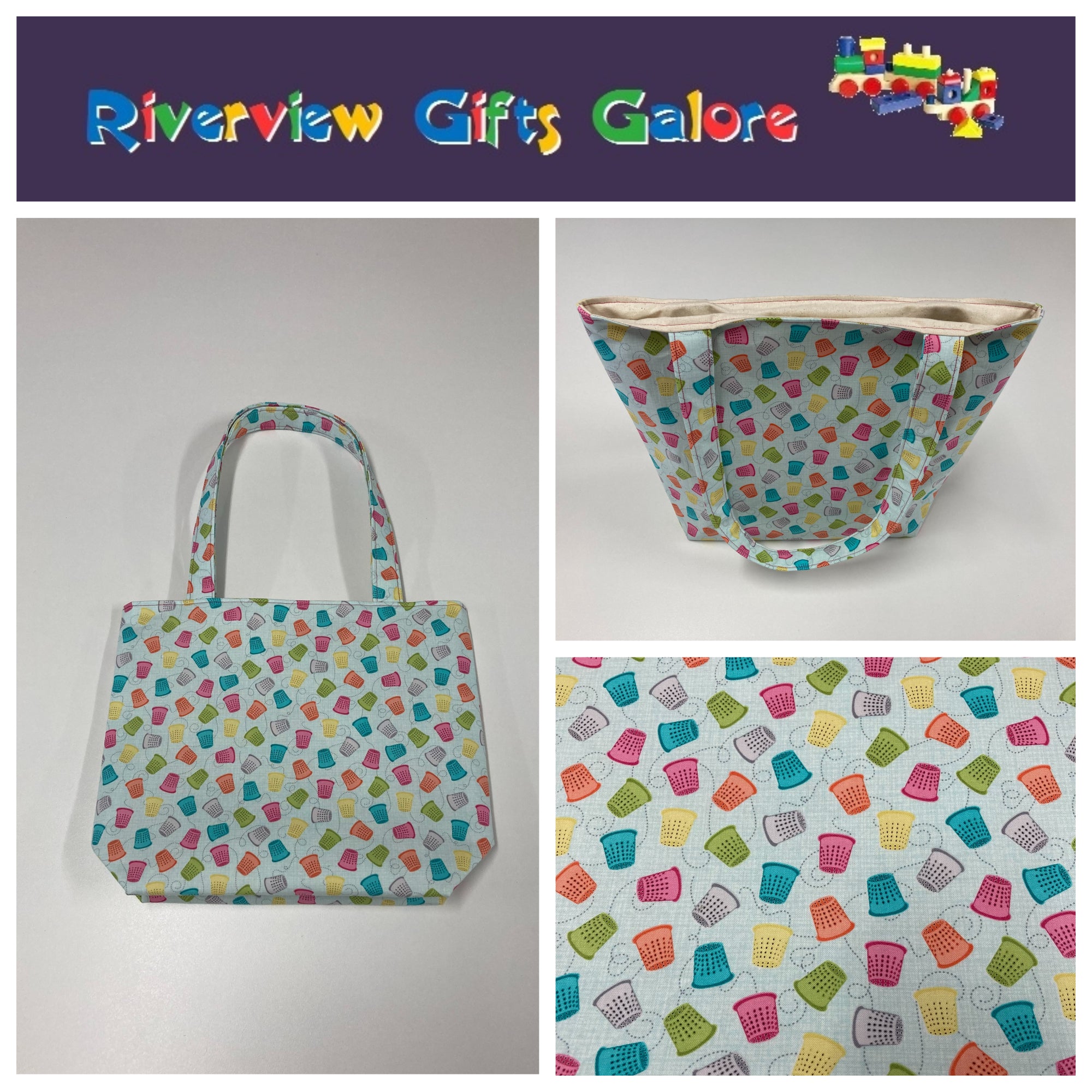 Medium Tote Bag - Thimbles