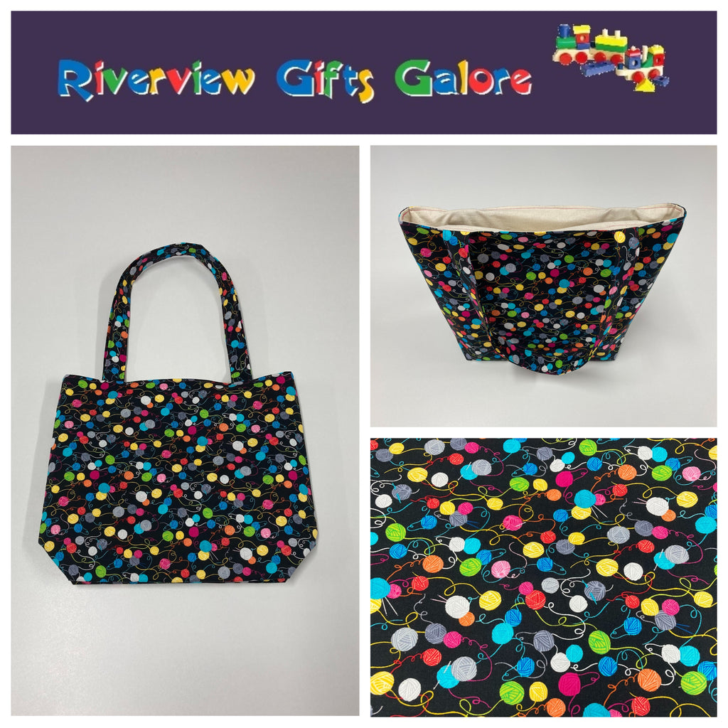 Medium Tote Bag - Little Yarn Balls