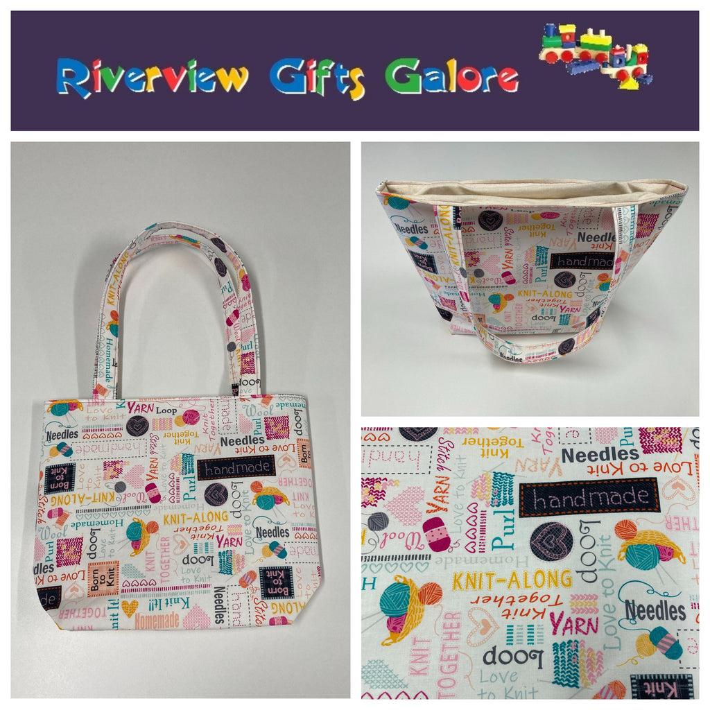 Medium Tote Bag - Words to Knit By